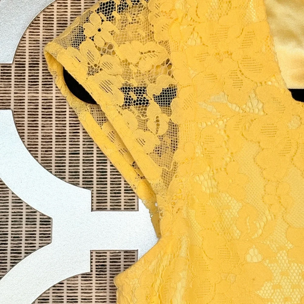 NWT The Children's Place Yellow Flutter Sleeve A-line Dress